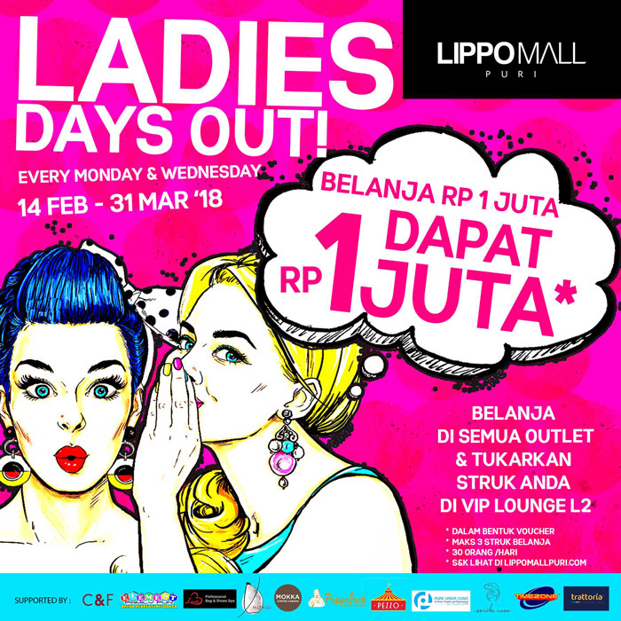 ladies days out in lippo mall puri st. moritz