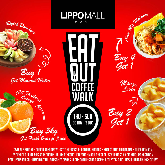 eat out event in lippo mall puri st. moritz