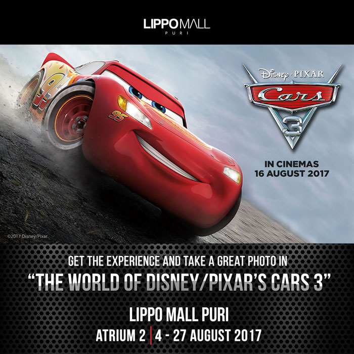 disney cars 3 event in lippo mall puri st. moritz