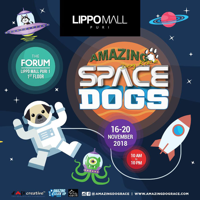 amazing dog race event in lippo mall puri st. moritz