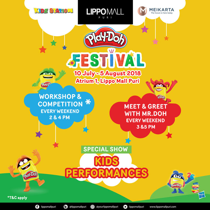 playdoh festival event in lippo mall puri st. moritz