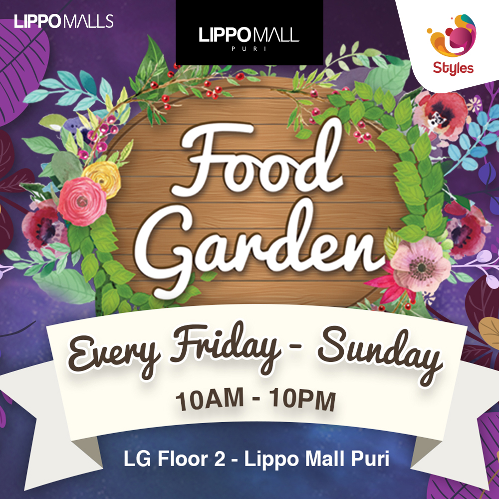 new food garden event in lippo mall puri st. moritz