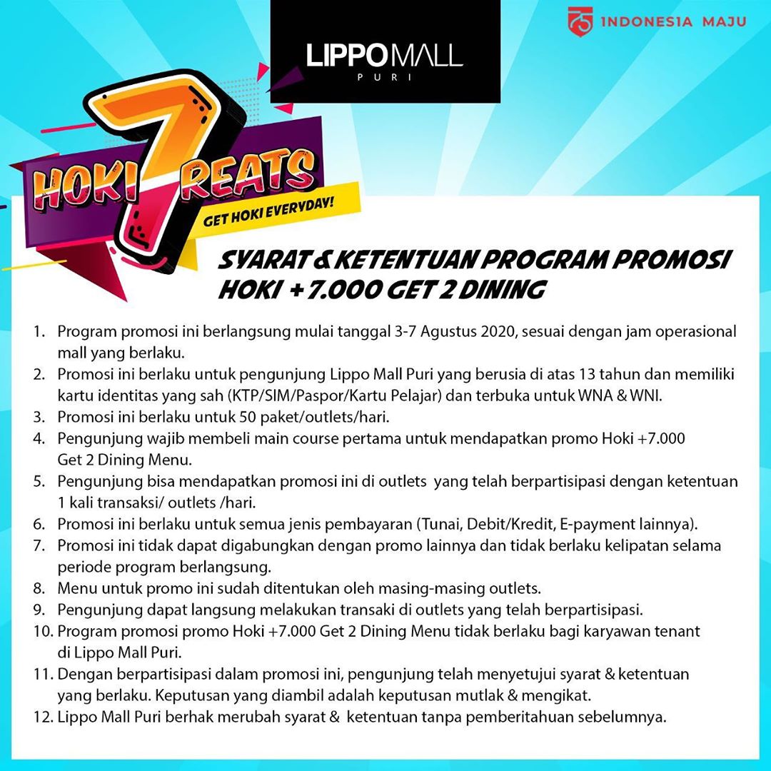 Hoki Treats Promo in lippo mall puri st. moritz